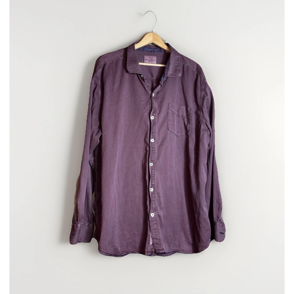 Tommy Bahama Jeans Men's Tencel Blend Long Sleeve Button Down Shirt Size XXL